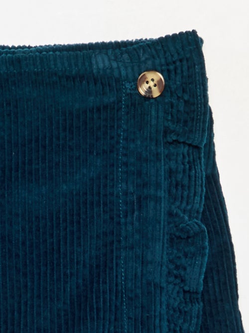 Ribfluwelen rokje-short - Kiabi