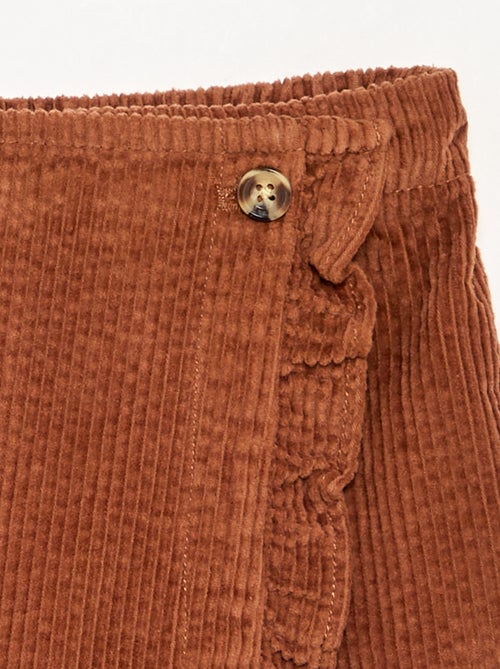 Ribfluwelen rokje-short - Kiabi