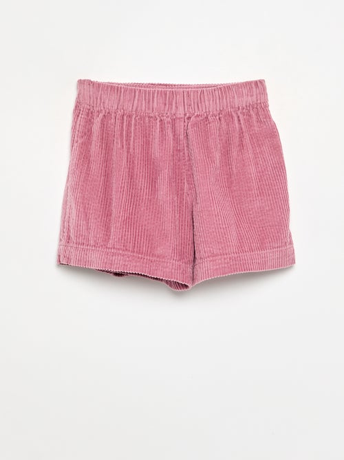 Ribfluwelen rokje-short - Kiabi