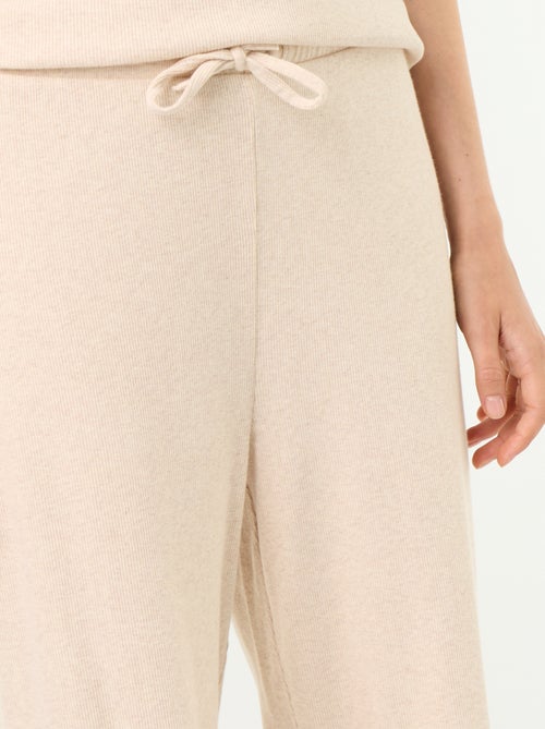 Ribgebreide pyjamabroek - Kiabi Ribgebreide pyjamabroek - Kiabi