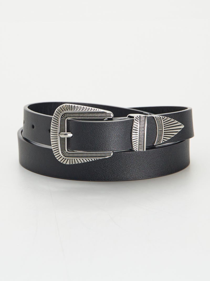 Riem in westernstijl ZWART - Kiabi