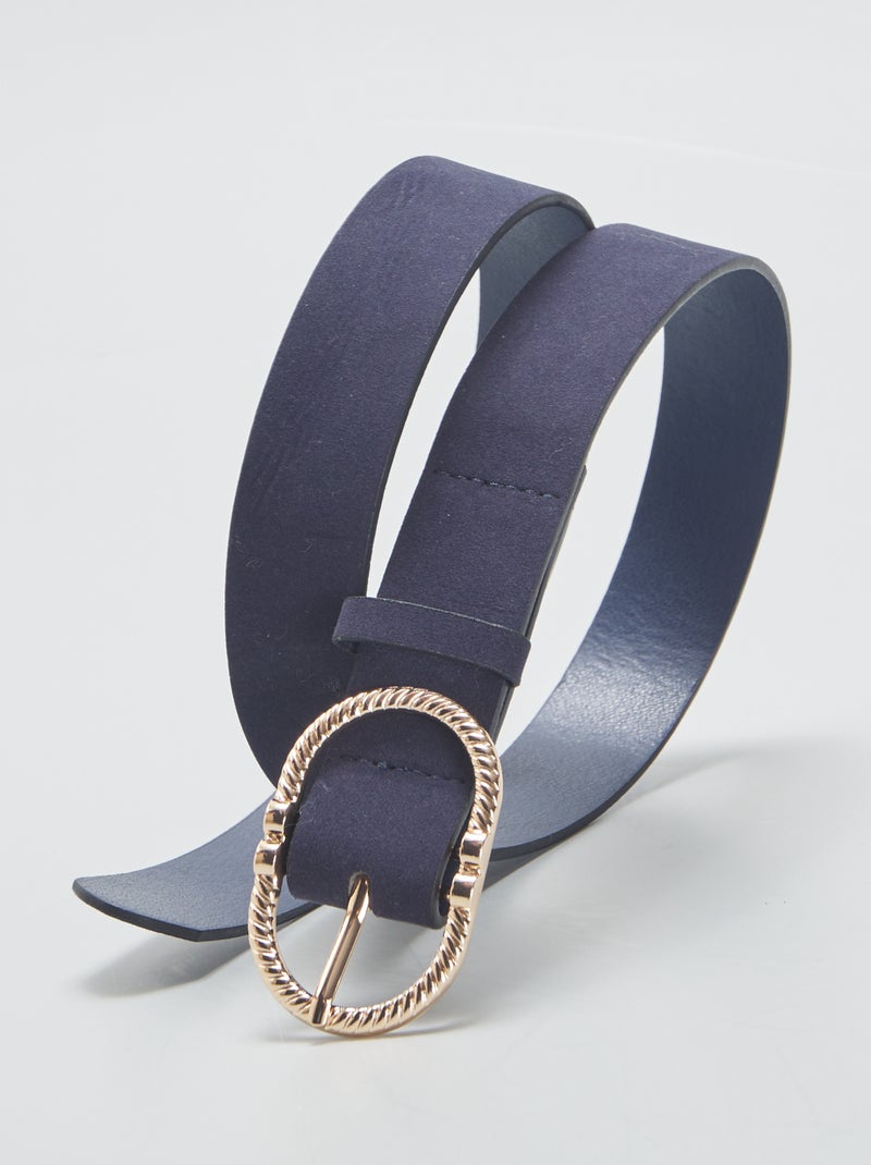 Riem met krokodileffect BLAUW - Kiabi