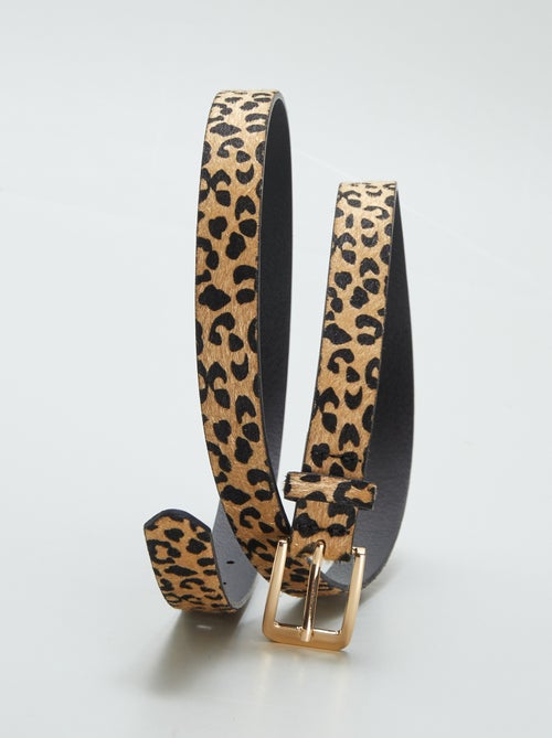 Riem met luipaardprint - Kiabi