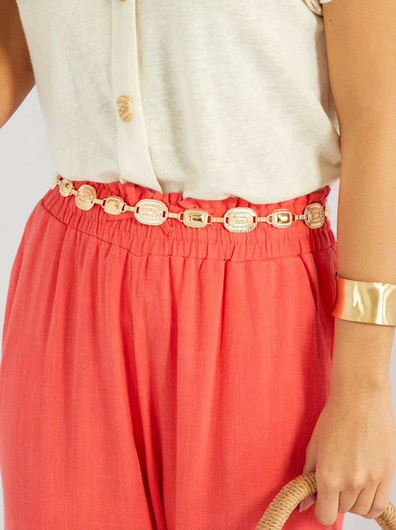Riem met medaillon GEEL - Kiabi