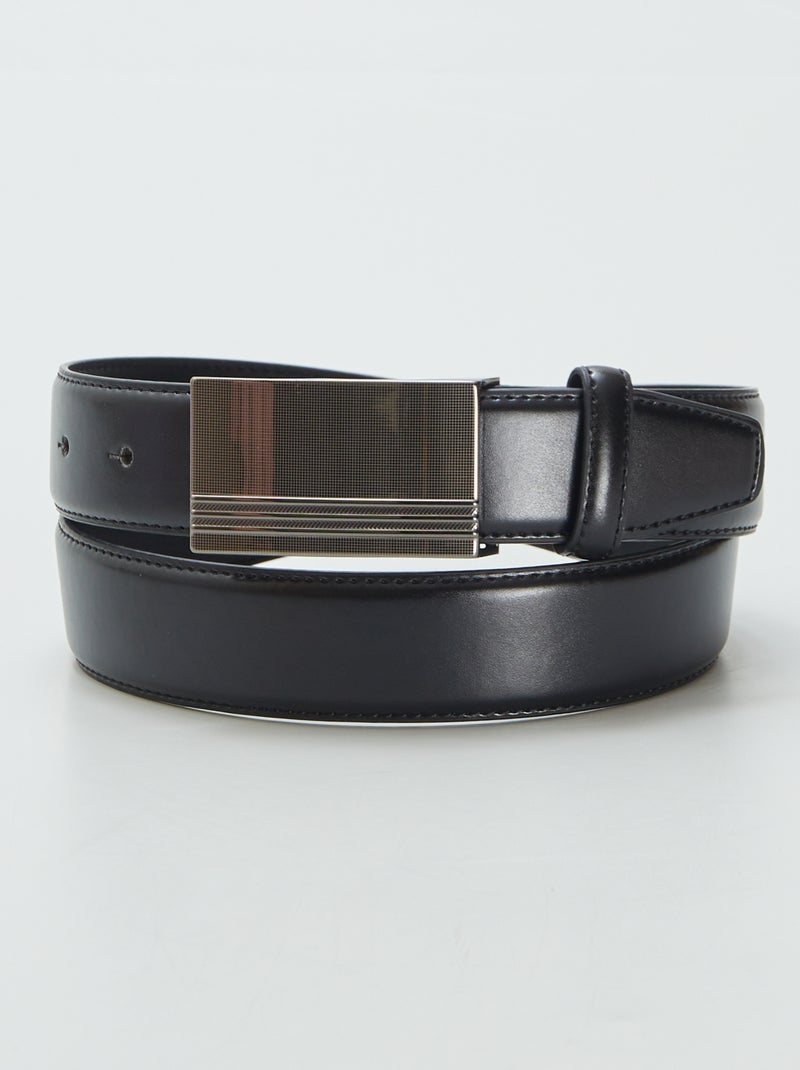 Riem van imitatieleer ZWART - Kiabi