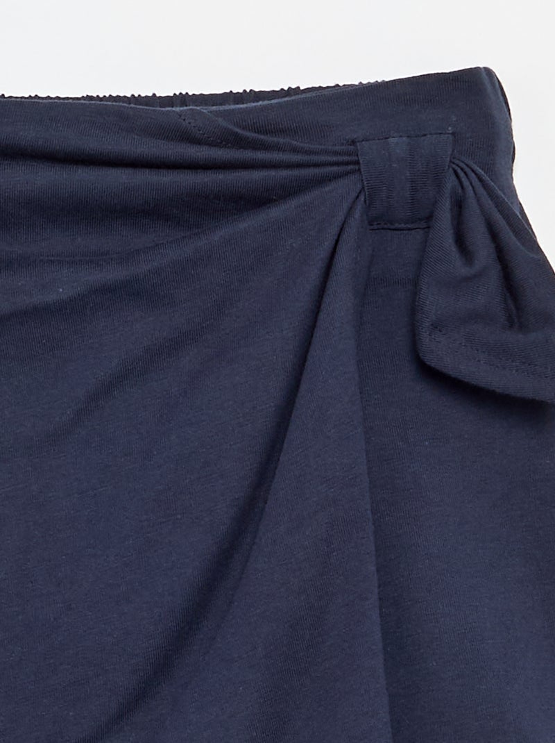 Rok met decoratieve strik Blauw - Kiabi