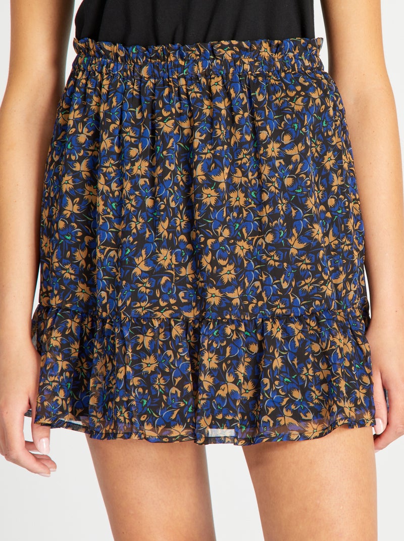 Rok met volants 'JDY' BLAUW - Kiabi