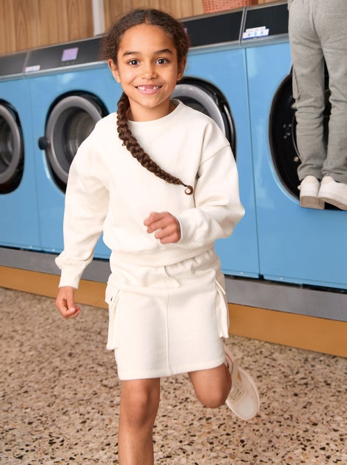 Rok van joggingstof met zakken - Kiabi