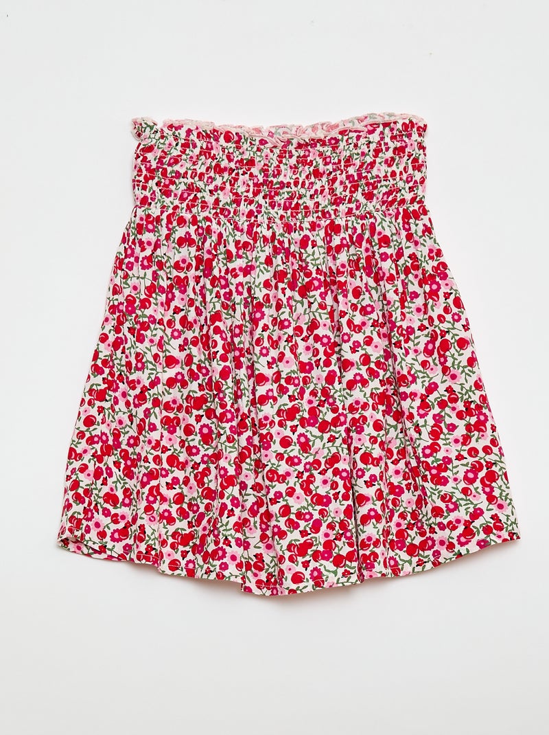 Rok van luchtig tricot Wit - Kiabi