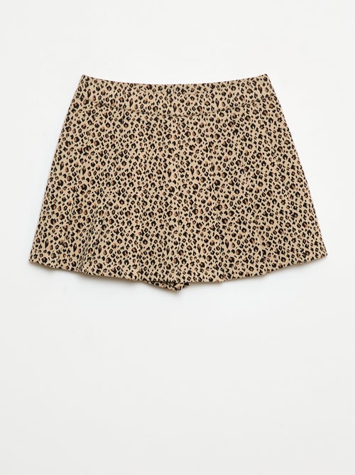 Rok van tricot met luipaardprint - Kiabi