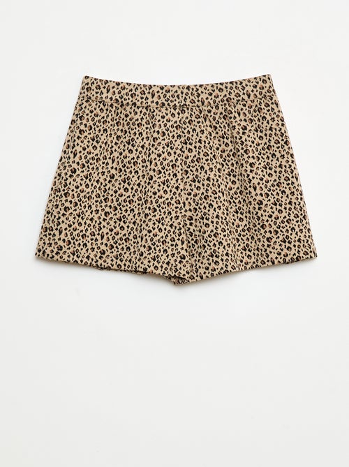 Rok van tricot met luipaardprint - Kiabi