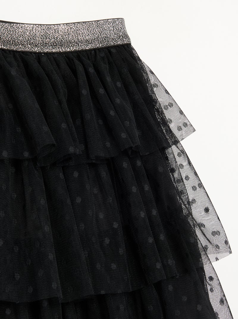 Rok van tule met ruches 'Halloween' Zwart - Kiabi