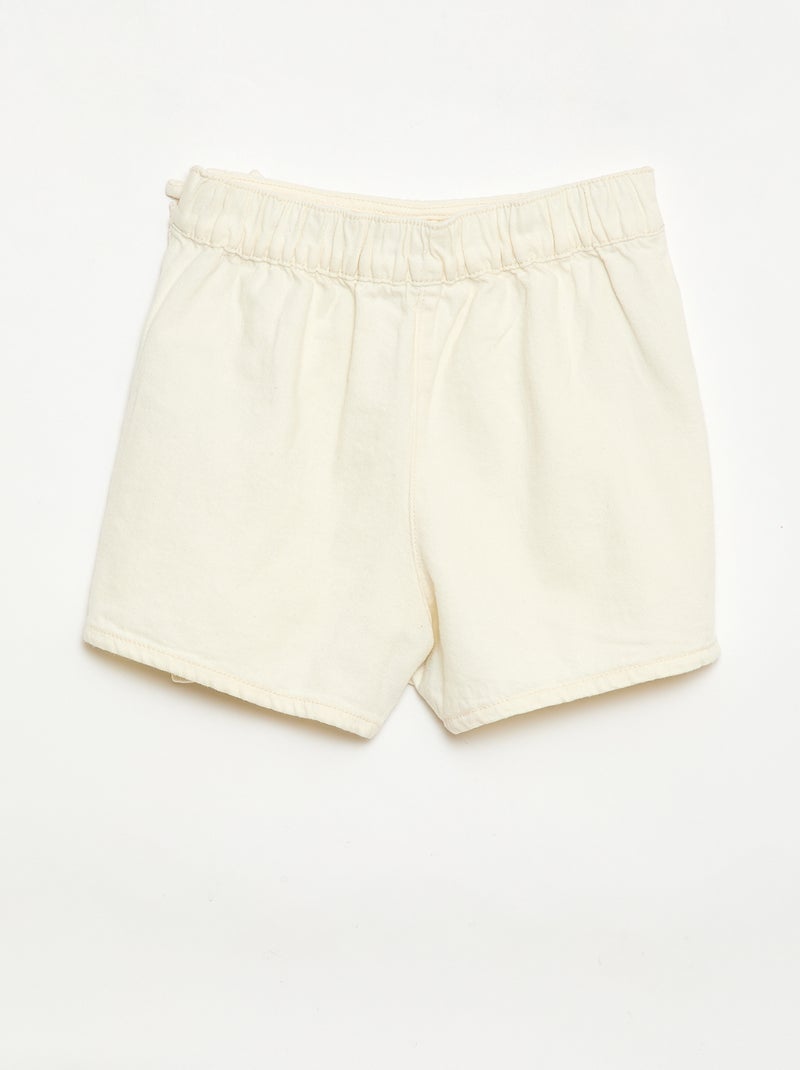 Rokbroek met all-over geborduurde motieven Biege - Kiabi