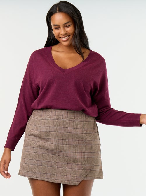 Rokbroek met tartanruit - Kiabi Rokbroek met tartanruit - Kiabi