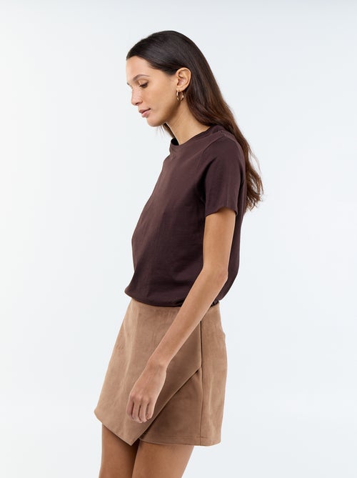 Rokbroek van suèdelook - Kiabi