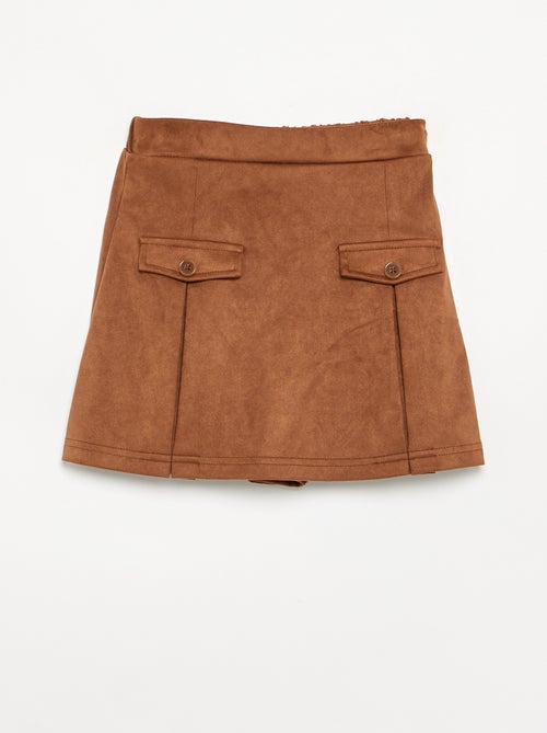 Rokbroek van suèdelookstof - Kiabi