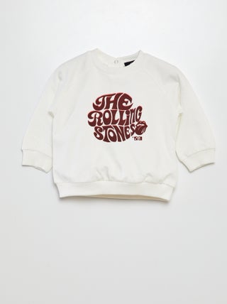 'Rolling Stones'-sweater van joggingstof