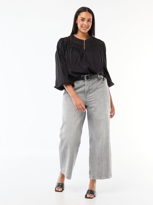 Romantische katoenen blouse - Kiabi