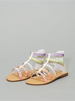 Romeinse sandalen met lovertjes - Kiabi