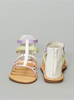 Romeinse sandalen met lovertjes - Kiabi