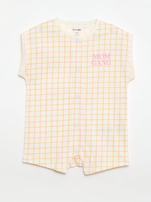 Romper met korte mouwen en motief - Kiabi