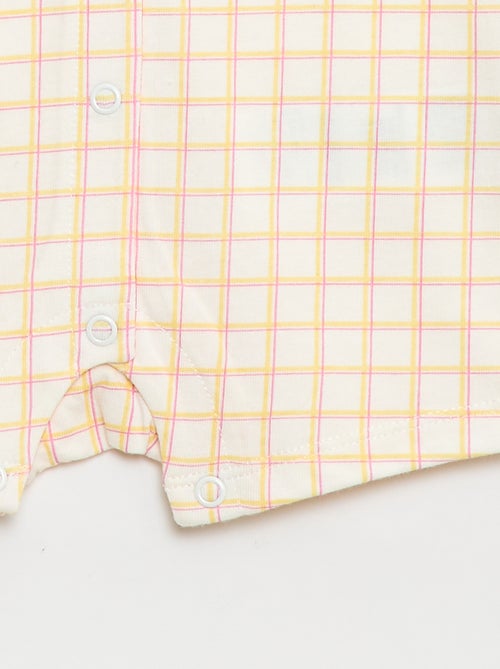 Romper met korte mouwen en motief - Kiabi