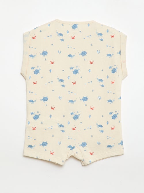 Romper met korte mouwen en motief - Kiabi