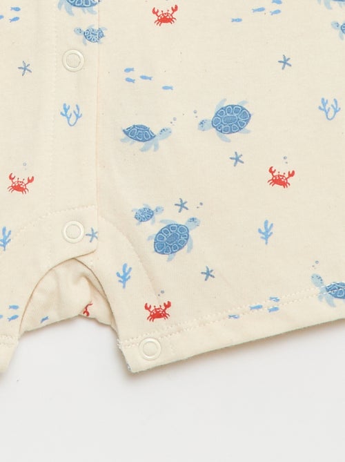 Romper met korte mouwen en motief - Kiabi