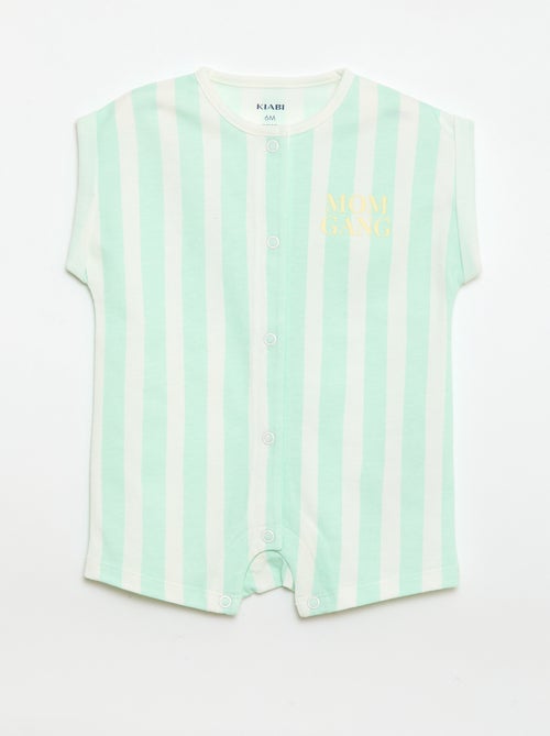 Romper met korte mouwen en motief - Kiabi