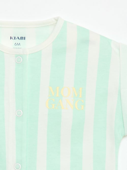 Romper met korte mouwen en motief - Kiabi