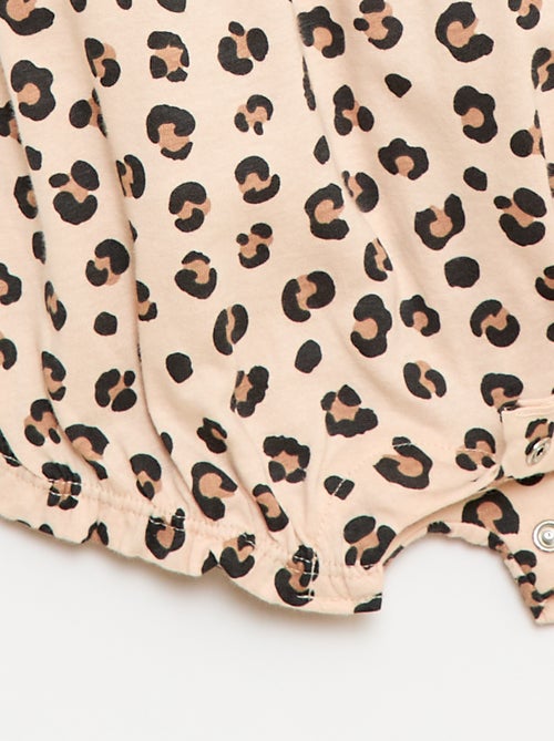 Romper met print van katoenen jersey - Kiabi