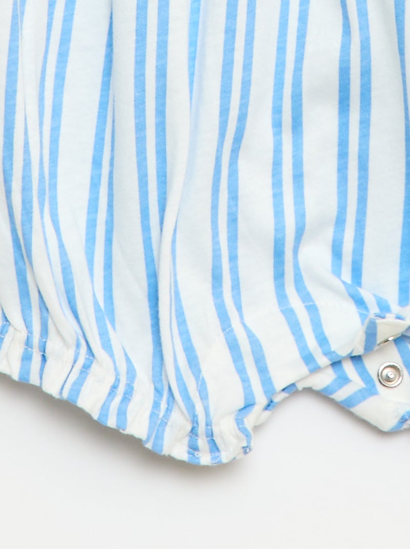 Romper met print van katoenen jersey Wit - Kiabi