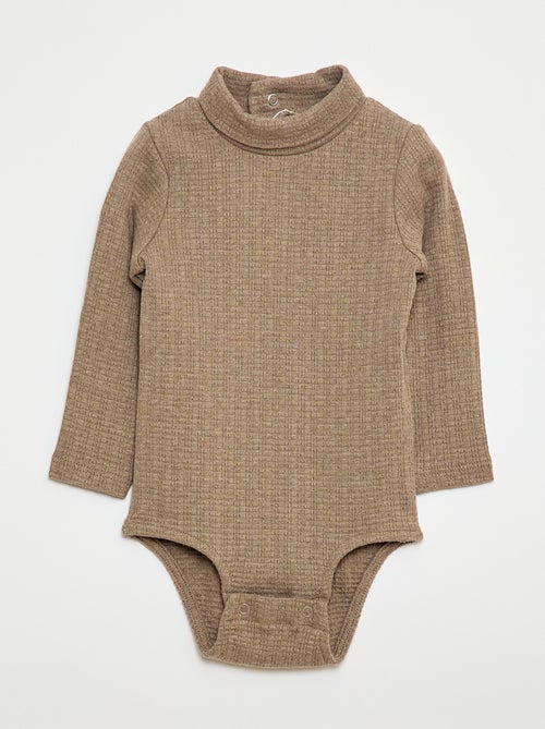 Rompertje met fijn ajourmotiefje en opstaande kraag - Kiabi