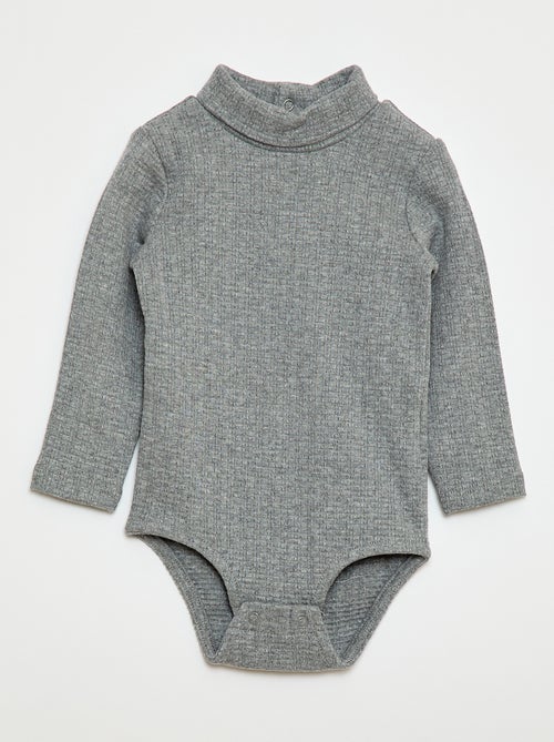 Rompertje met fijn ajourmotiefje en opstaande kraag - Kiabi