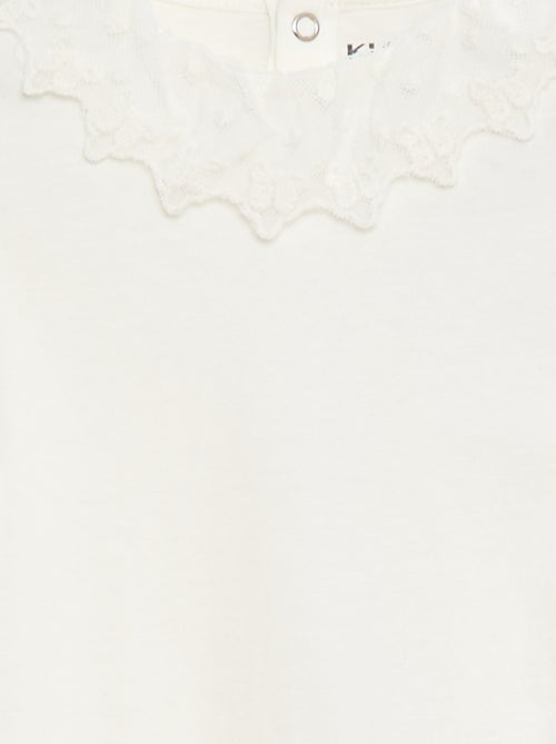 Rompertje met kanten kraagje - Kiabi