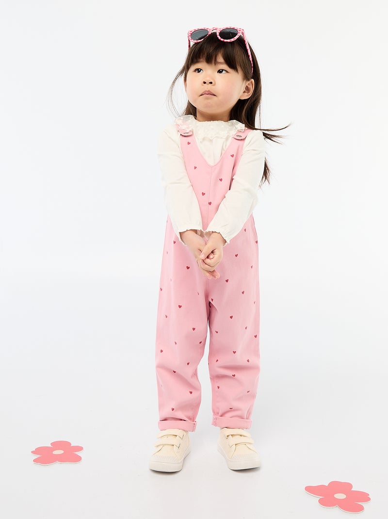 Rompertje met kanten kraagje Wit - Kiabi