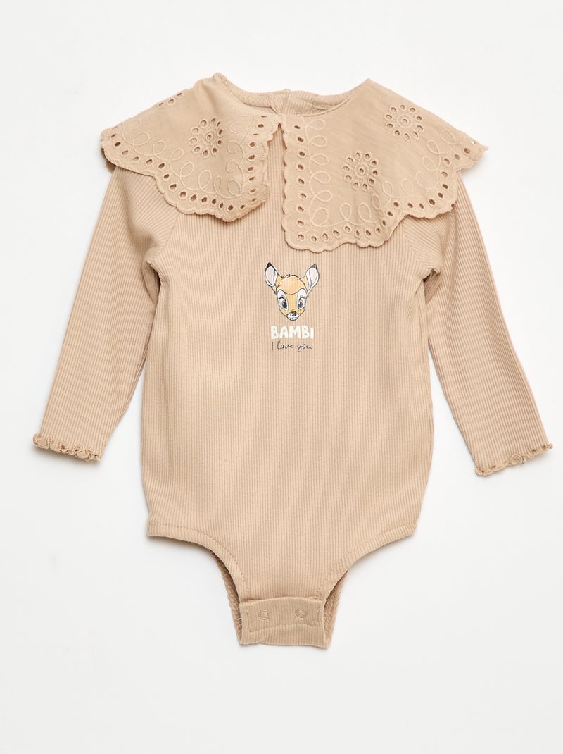 Rompertje van ribtricot 'Minnie' 'Disney' Biege - Kiabi