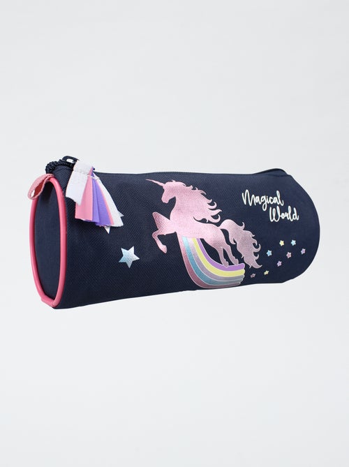 Rond etui met eenhoornprint - Kiabi