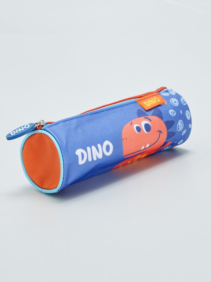 Rond etui van stevige stof blauw - Kiabi