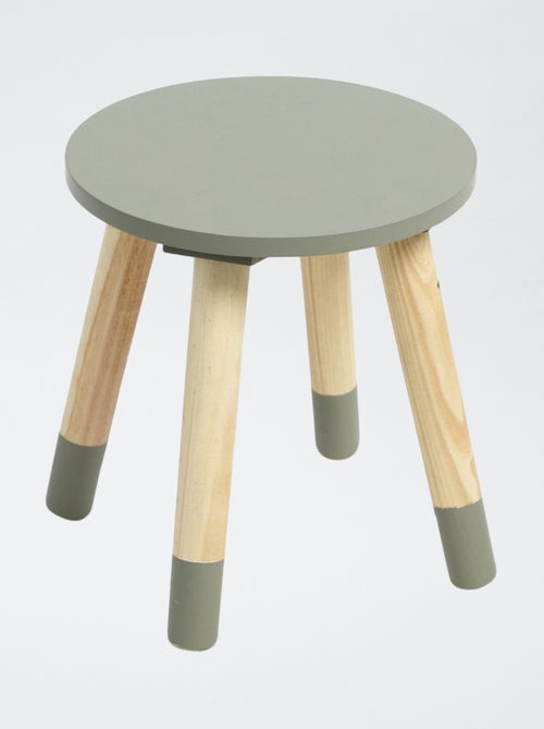 Ronde, houten kruk - Kiabi