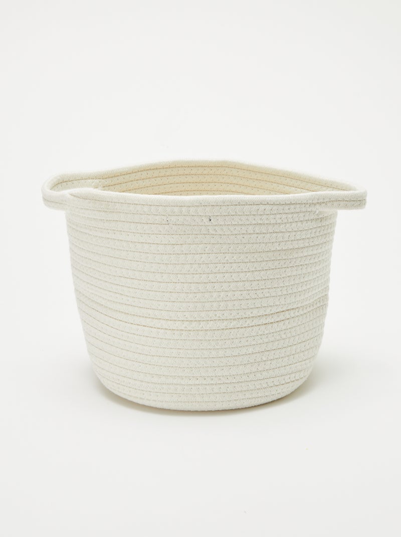 Ronde mand van touw - Regenboog Rose - Kiabi