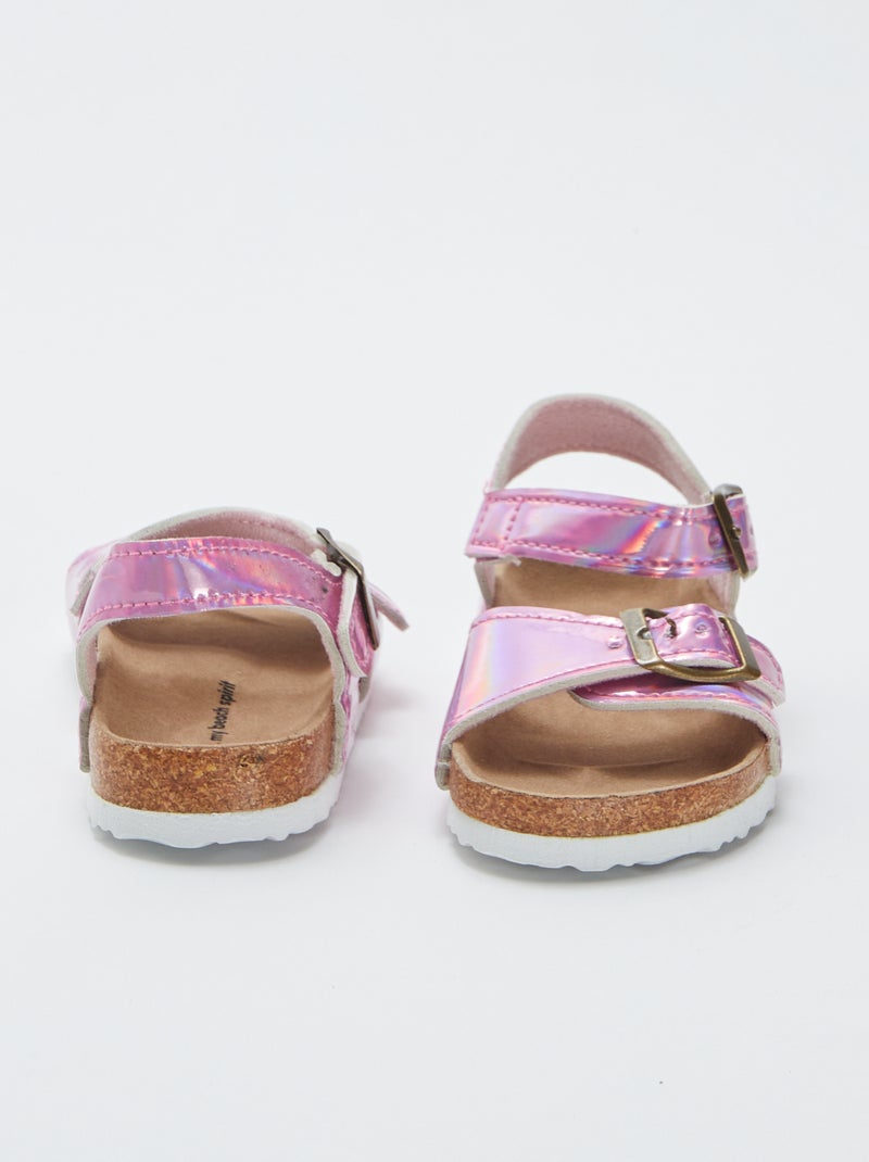 Roze holografische 'My beach spirit'-sandalen ROSE - Kiabi