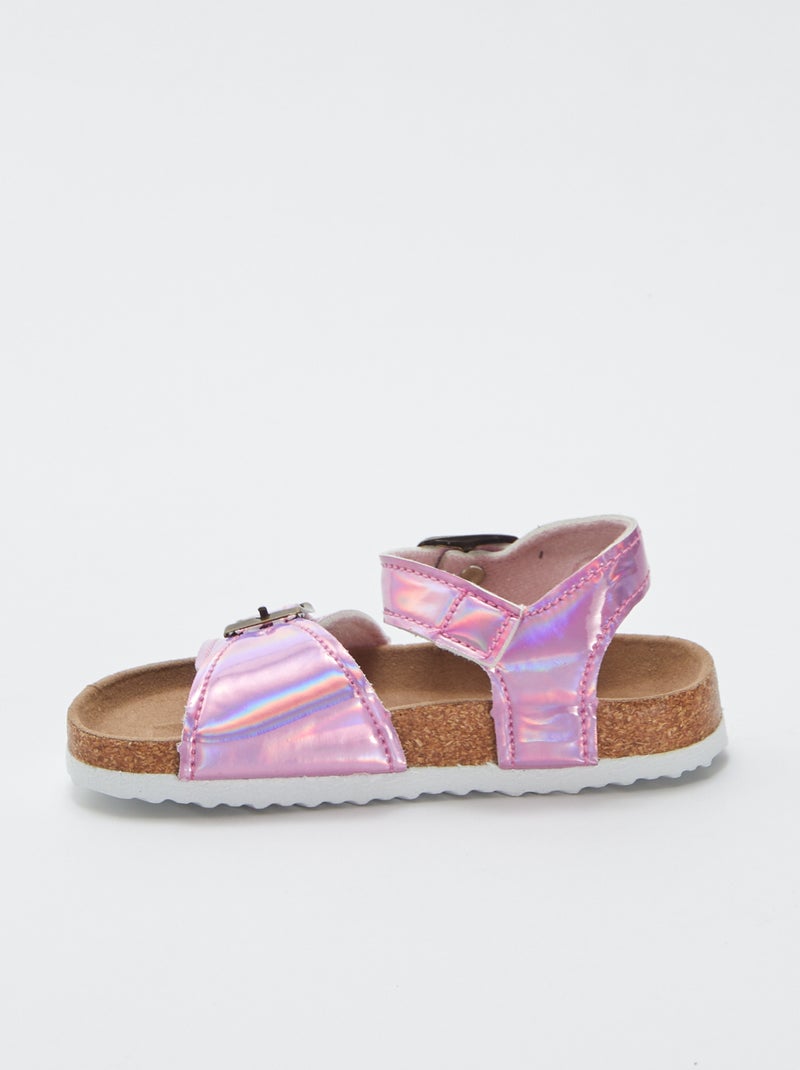 Roze holografische 'My beach spirit'-sandalen ROSE - Kiabi