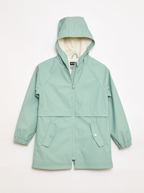 Rubberen parka met capuchon - Kiabi