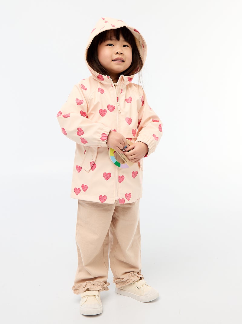 Rubberen parka met kap Rose - Kiabi