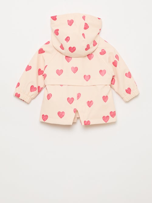 Rubberen parka met kap - Kiabi