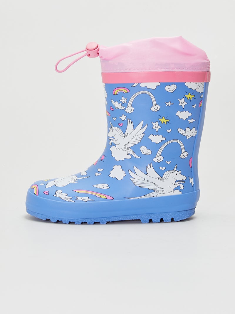 Rubberen regenlaarzen BLAUW - Kiabi