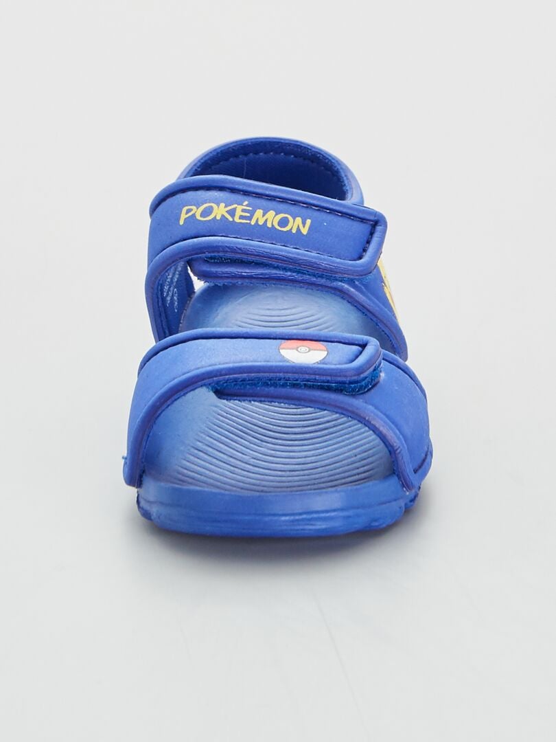Pokemon slippers voor kinderen jongens meisjes Pikachu Slip On huis slippers met stevige binnen- en buitensol zwart 8 UK kind
