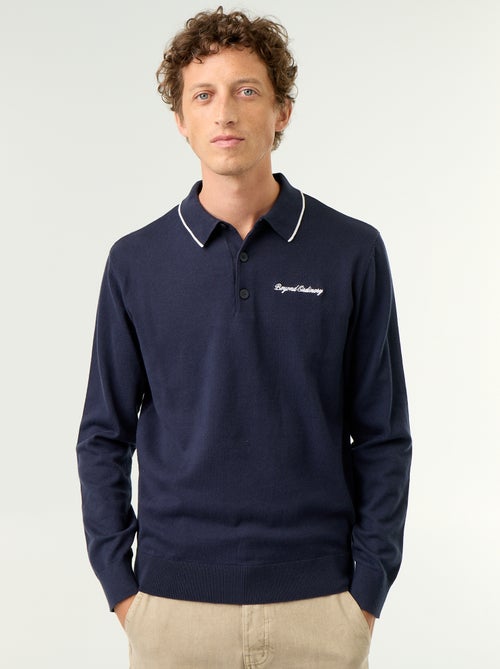Rugbypolo met lange mouwen - Kiabi