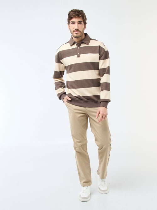 Rugbypolo met lange mouwen - Kiabi